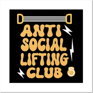 anti social lifting club Posters and Art